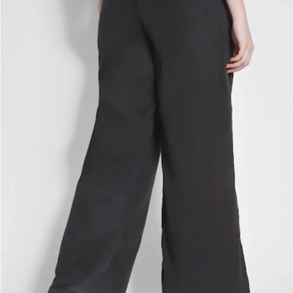 American eagle super wide leg high rise trouser pant size 8 black - Picture 2 of 5